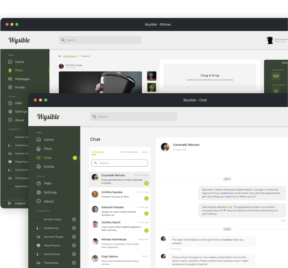 Wysible screenshot
